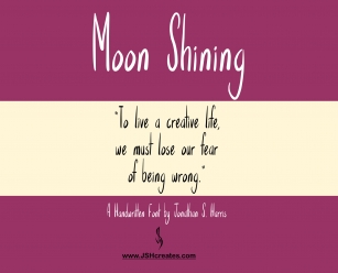Moon Shining Font Download