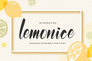 Lemonice Font Download