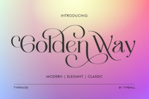 Golden Way Family Font Download
