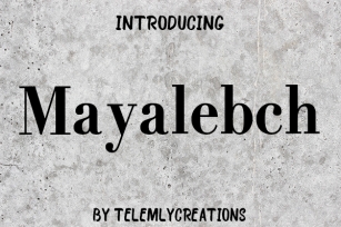 Mayalebch Font Download