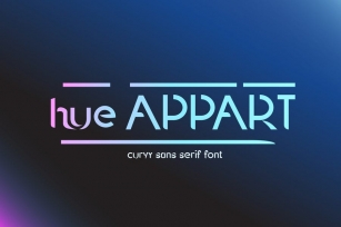 Hue Apart Font Font Download