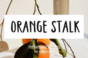 Orange Stalk - Handwritten Sans Font Font Download