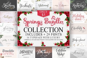 Spring Bundle Collection Font Download