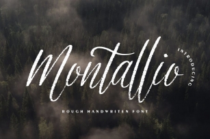 Montallio | Rough Handwritten Font Font Download