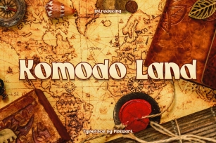 Komodo Land - Adventure Display Font Font Download