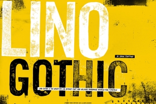 Letterpress Display Lino Gothic Font Download