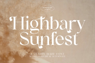 Highbary Sunfes Font Download
