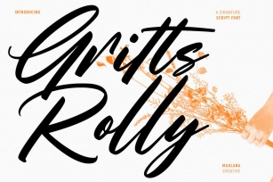 Gritts Rolly Script Font Font Download