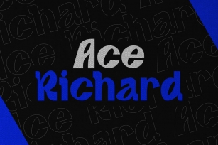 Ace Richard - Display Font Font Download