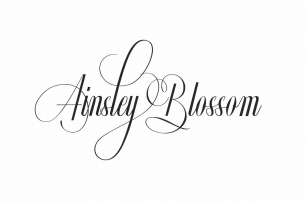 Ainsley Blossom Font Download