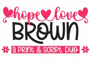 Hope Love Brown Font Download