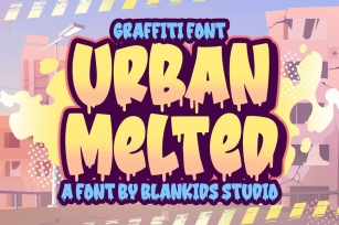 Urban Melted a Graffiti Font Font Download