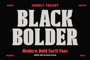Black Bolder Font Download