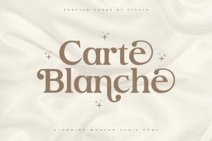 Carte Blanche Font Download