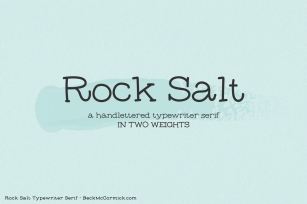Rock Salt Font Download
