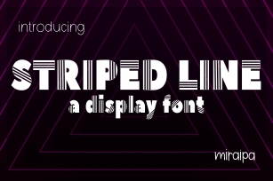 Striped Line Font Download
