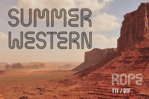 Summer Western Rope Font Download
