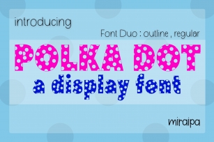 Polka Dot Duo Font Download