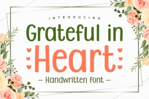 Grateful in Heart Font Download