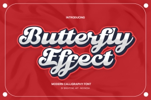 Butterfly Effect - Modern Calligraphy Font Font Download
