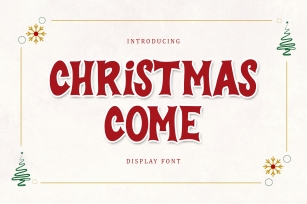 Christmas Come Display Font Download