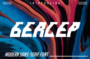 Gercep modern sans serif font Font Download
