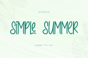 Simple Summer Handwritten Font Download