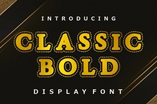 Classic Bold Font Download