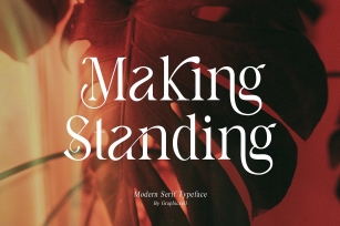 Making Standing is an elegant serif Font Download