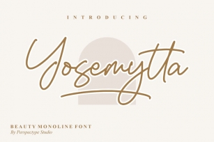 Yosemytta Monoline Font Font Download