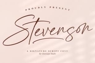 Stevenson Signature Script Font Font Download