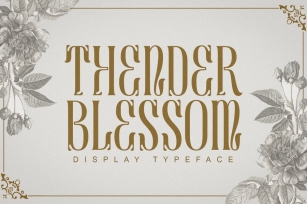 Thender blessom Font Download