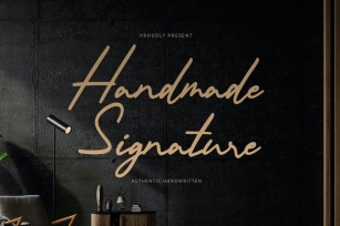 Handmade Signature - Authentic Handwritten Font Download