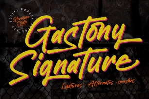 Gastony Signature Font Download