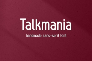 Talkmania - Handmade sans serif font Font Download