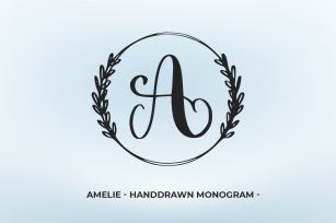 Amilie Monogram Font Download