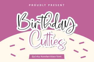 Birthday Cutties Font Download