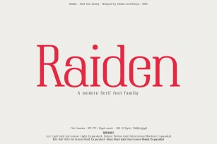 Raiden Font Download