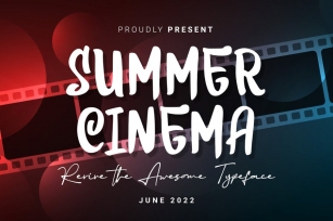 DS Summer Cinema - Display Font Download