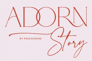 Adorn Story Stylish Duo Font Download