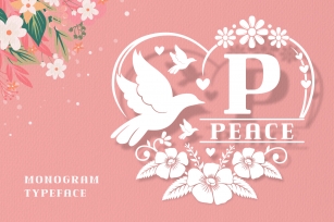 Peace Monogram Font Download
