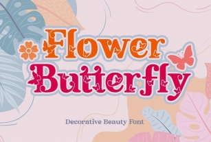 Flower Butterfly Font Download
