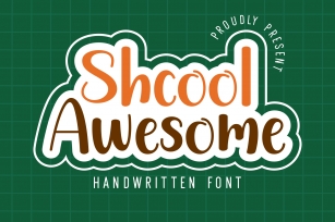 School Awesome Font Download