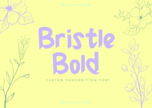 Bristle Bold Font Download