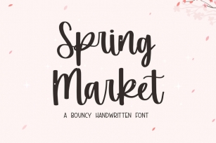 Spring Market - Handwritten Font Font Download