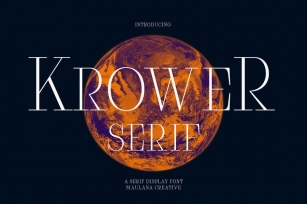 Krower Serif Display Font Font Download