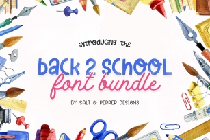Back to School Bundle Font Download