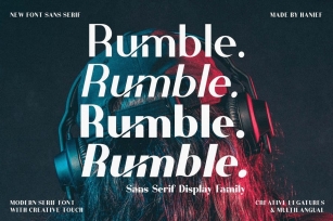 Rumble//Elegant Sans Serif Font Download