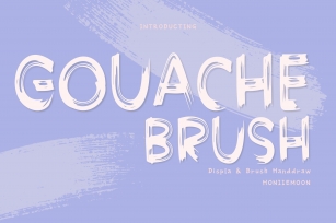 Gouache Brush Font Download