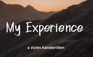 My Experience Font Download